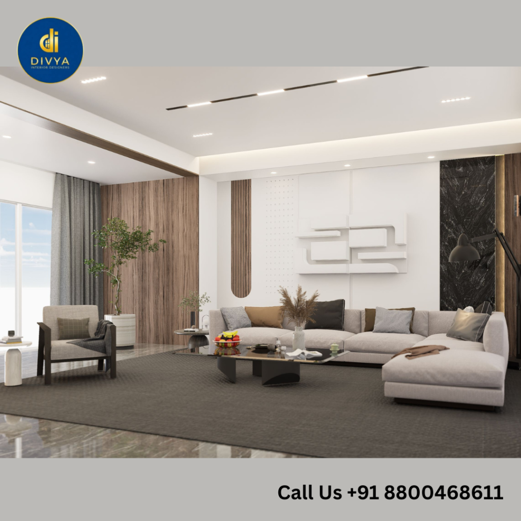 Living room interior design for modern homes in Noida Extension and Greater Noida West