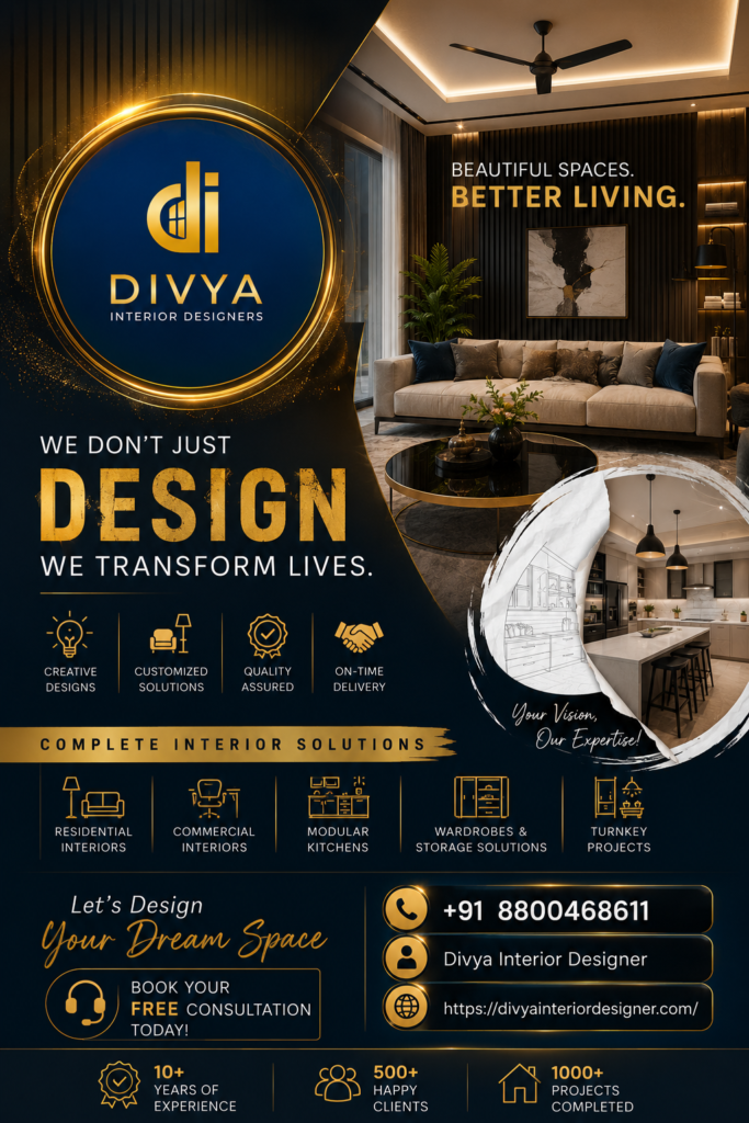 Interior Designer in SKA Greenarch by divya inerior designer
