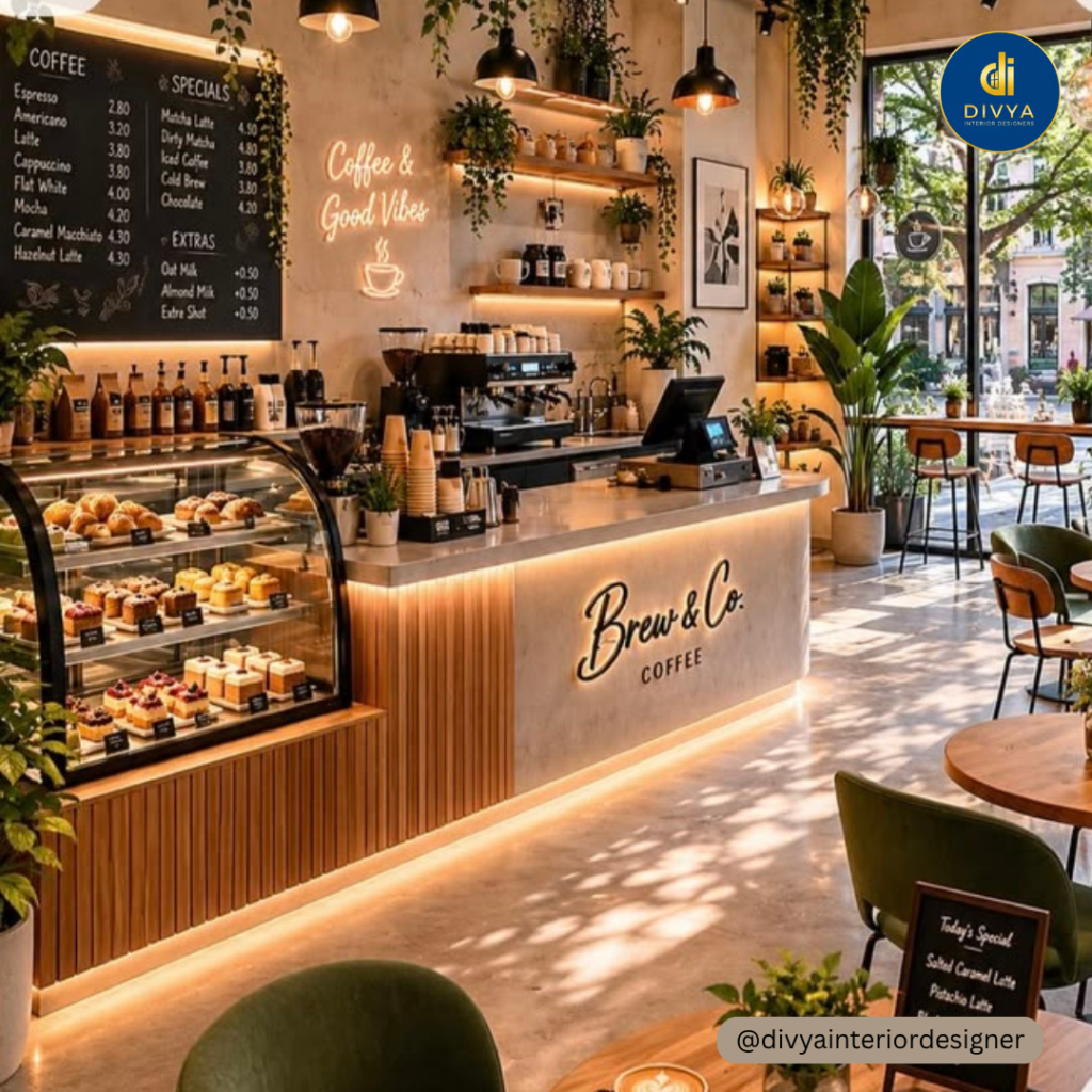 Interior Designer For Cafe | Divya Interior Designer