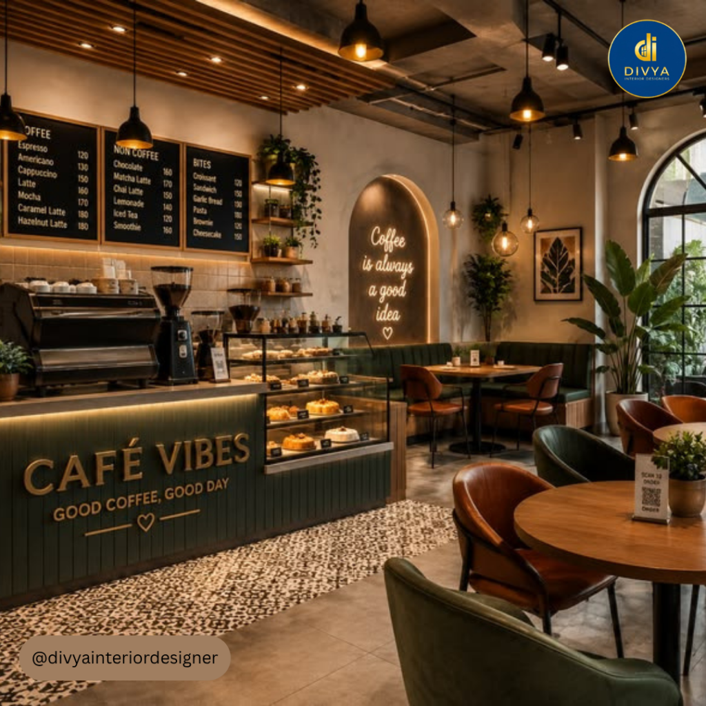Interior Designer For Cafe | Divya Interior Designer