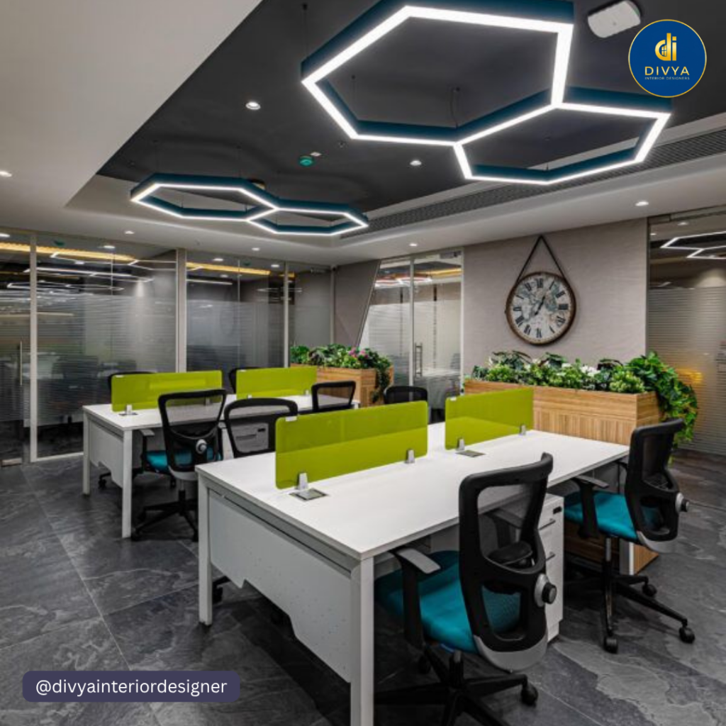 Low Budget Small Office Interior Design | Divya Interior Designer