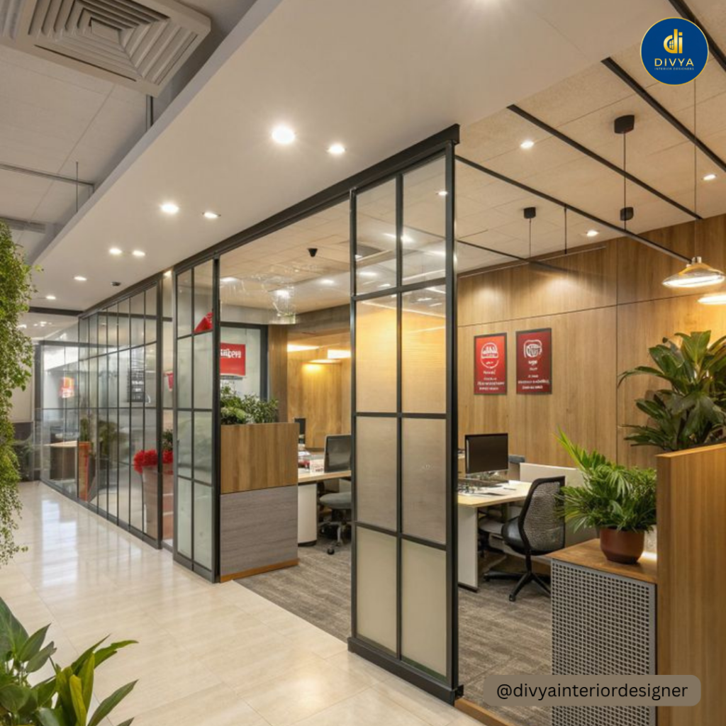 Low Budget Small Office Interior Design | Divya Interior Designer