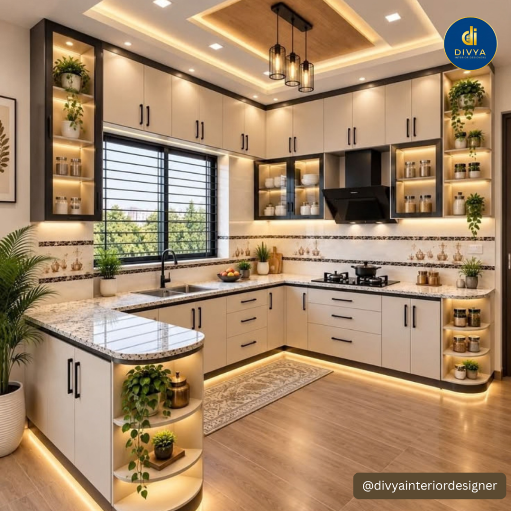 Kitchen Interior Design in Gaur City | Divya Interior Designer