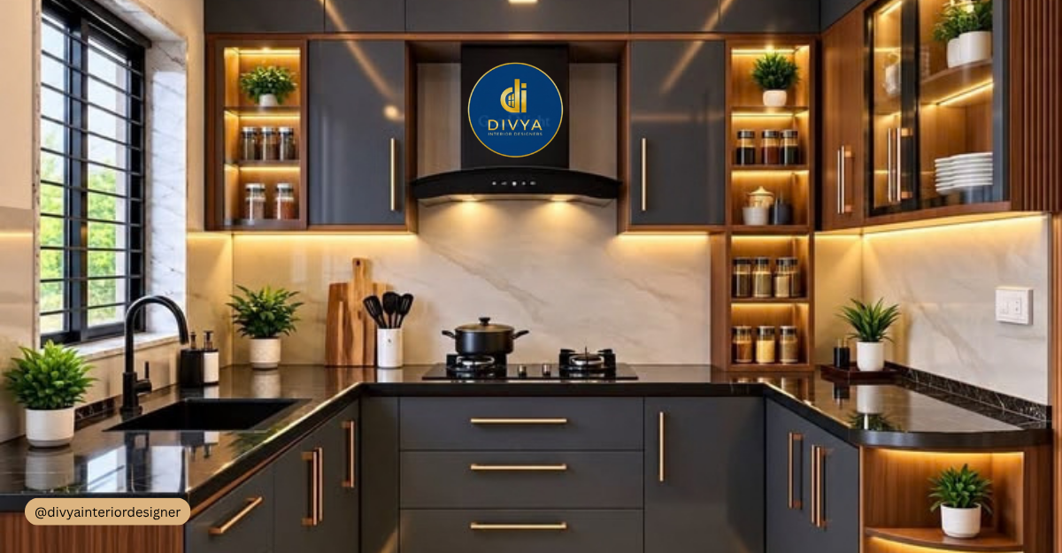 Kitchen Interior Design in Gaur City | Divya Interior Designer
